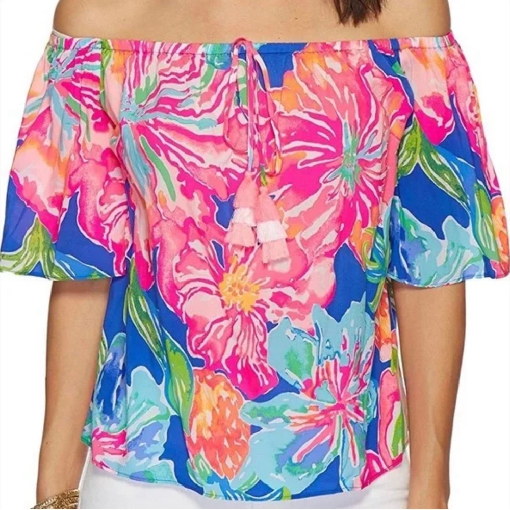 Lilly Pulitzer Sain Top in Jungle Utopia size L